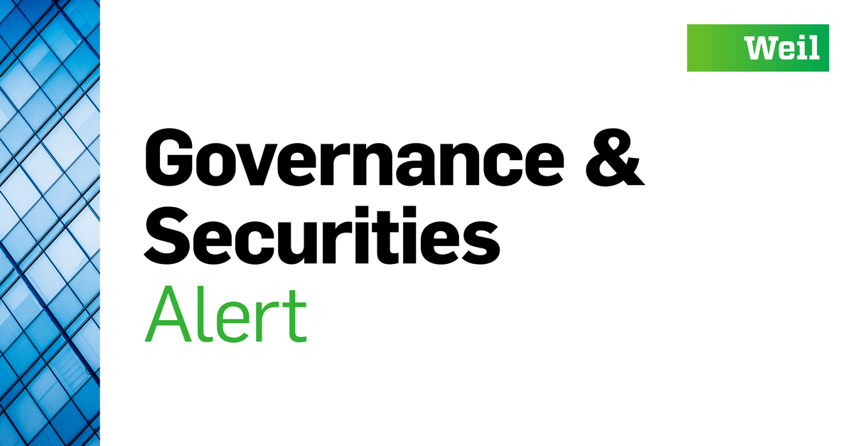 Read Weil’s latest Governance & Securities Alert – Heads Up for the 2024 Proxy Season: ISS and Glass Lewis Voting Policies and Director Vulnerability Update – weil.com/-/media/mailin…