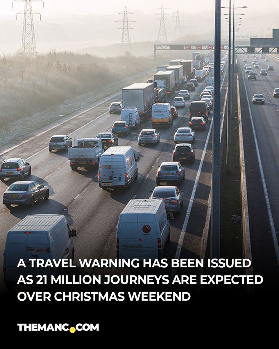 It's the so-called 'Frantic Friday' before Christmas, and drivers are being told to prepare for millions of us take to the roads. And one Greater Manchester motorway's been identified as a traffic 'hotspot' too... 🙄🚘🎄 Read more here 👉buff.ly/48pNtMK