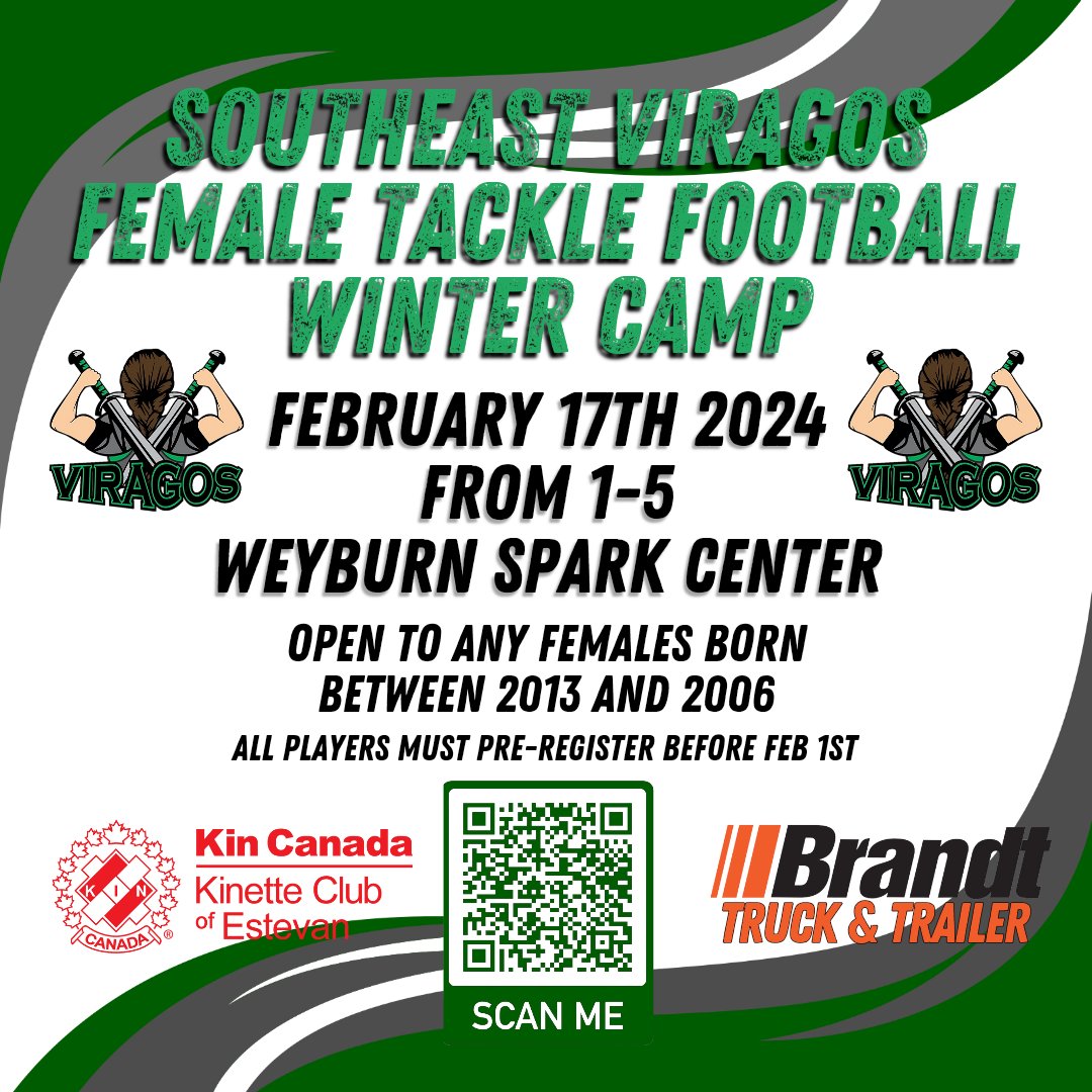 🏈 Join the excitement at the Female U18 Tackle Football Camp! 🌟 Empower, train, and dominate on the field. 🚺💪 #GirlsInFootball #TackleFootballCamp #U18Football #EmpowerHerGame #FootballTraining #GirlPower #GridironQueens #FutureStars