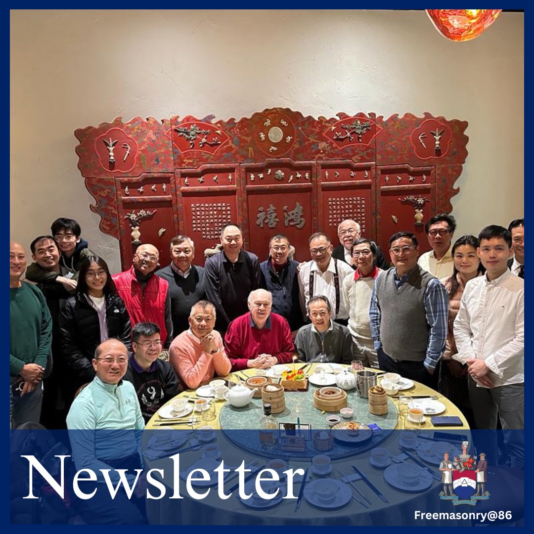 Get that #FridayFeeling with this week's Freemasonry@86 News update! 📰 Stay up to date with the latest happenings in the Freemasonry community and gain insights into the Companion Orders' activities. 🌟 Read the full newsletter by clicking here - drive.google.com/file/d/1JoYSrl…