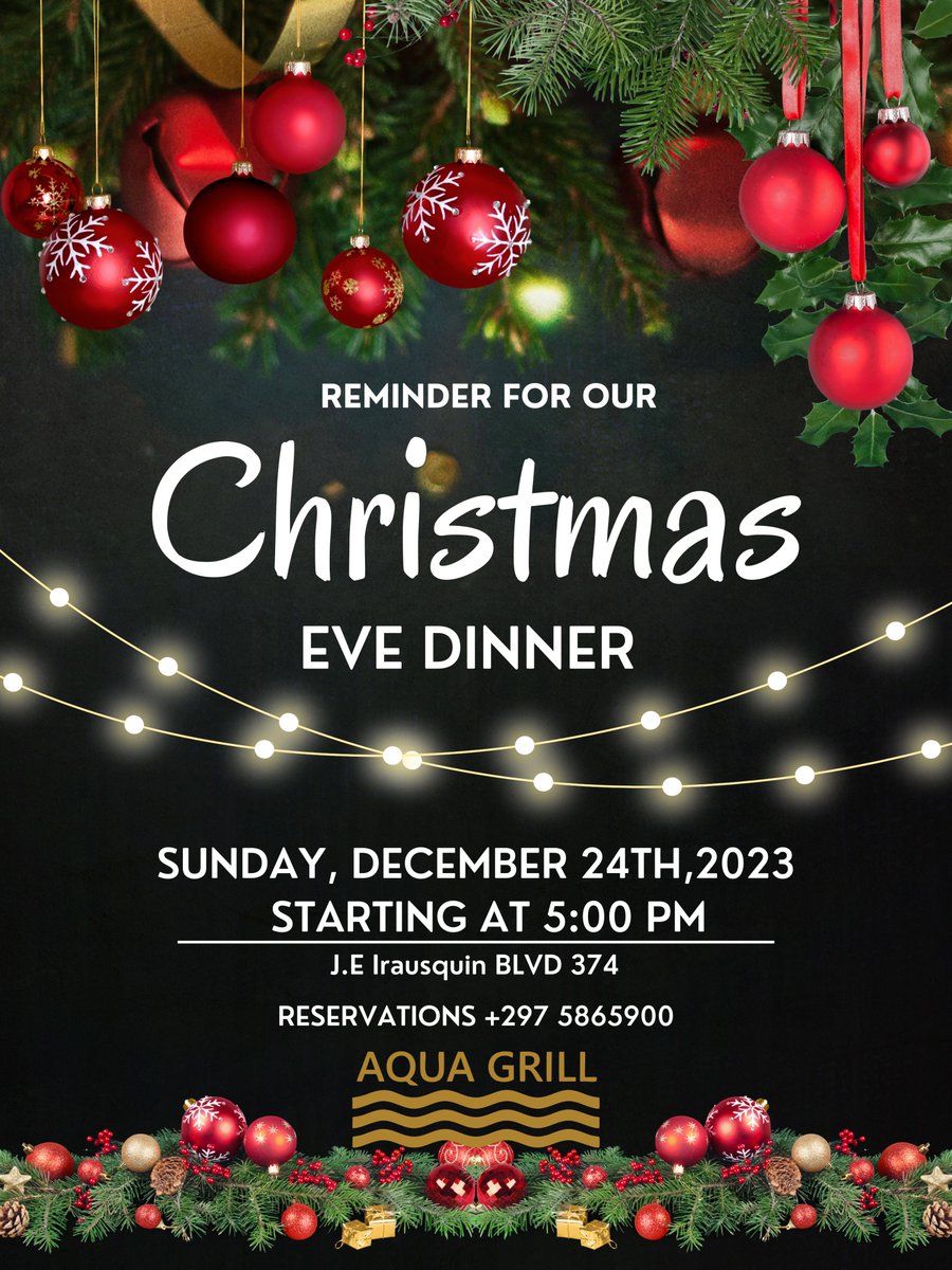 Celebrate the most magical night of the year with the finest seafood delights!
🦀 Delightful Crab and Mushroom
🍤 Succulent Jumbo Shrimps
🐟 Atlantic Salmon with a delicious Mango Chutney
🦐 Lobster Mac and Cheese that will warm your heart
🍰 Decadent desserts to end your evening
