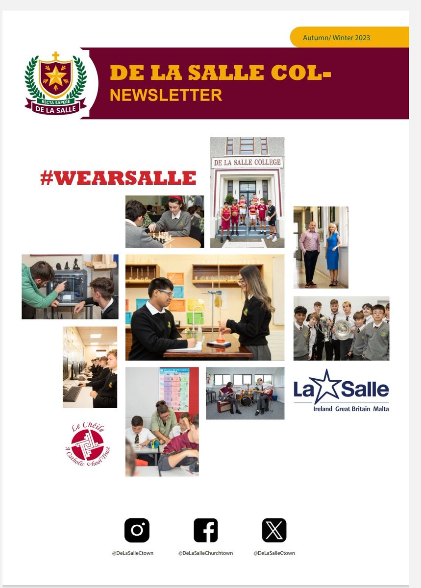 Our Autumn/Winter 2023 Newsletter can be viewed at the following link 👉 flipbook.ie/dls-winter-2023 👈 we hope you enjoy reading all about a very busy first term in our school 📚 #WeAreSalle