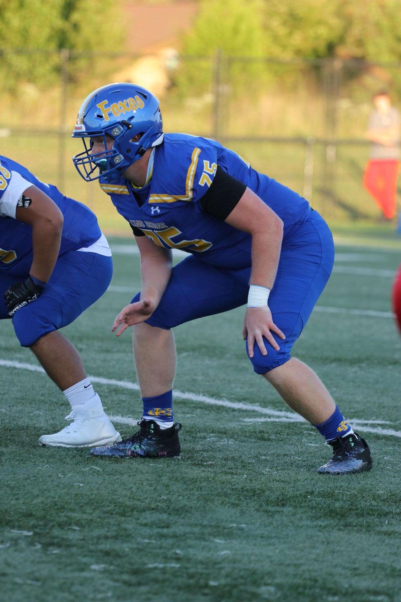 Blessed to be named 2nd Team All-State OT. Thank you to my coaches and teammates for making this possible!
<a href="/CoachVLunsford/">Coach Lunsford</a> <a href="/coach_cg/">Coach Goode</a> @CoachAj
<a href="/KingGeorgefoxes/">King George High School Football</a>