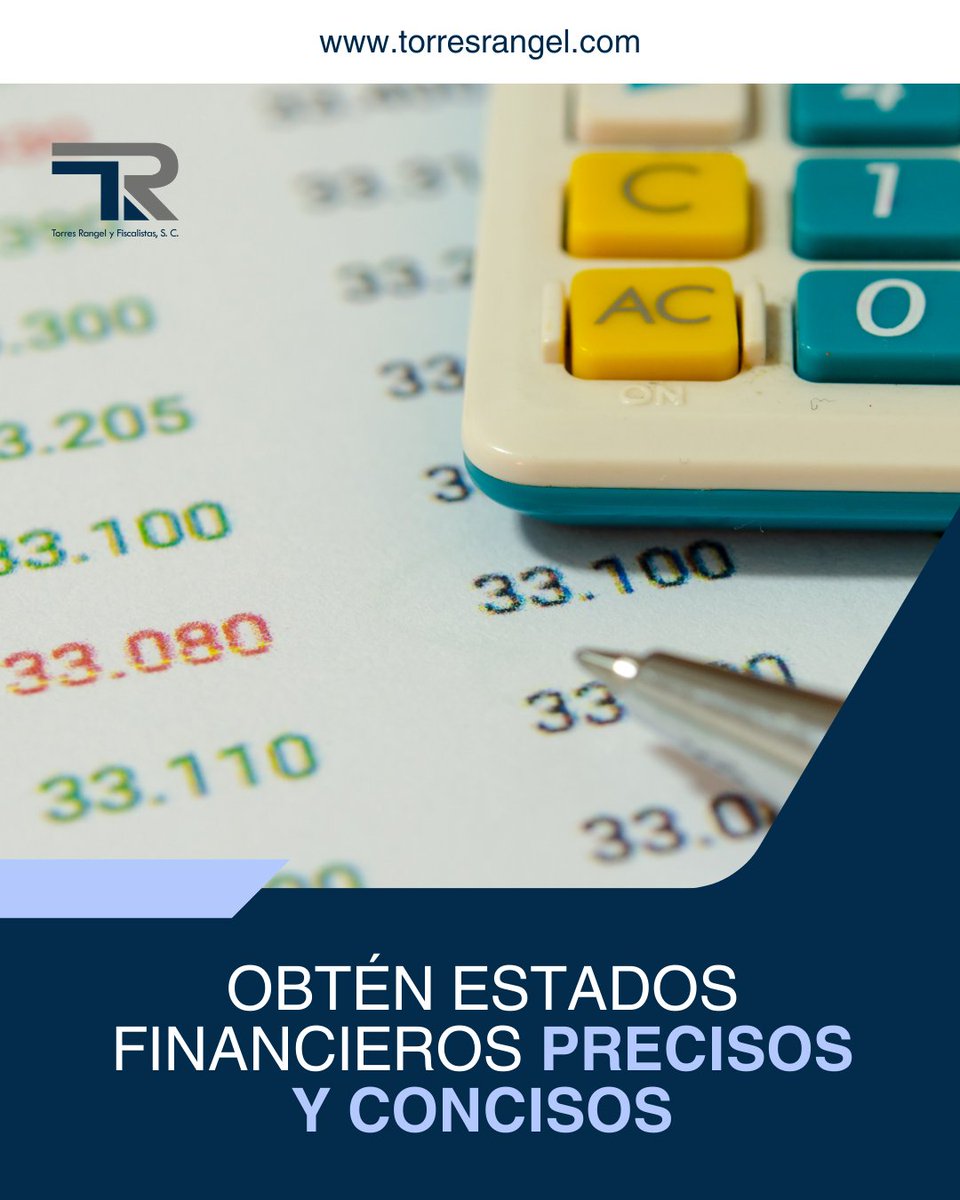 Confía en nosotros para obtener la información que necesitas para tomar decisiones estratégicas. 💼📈 

#EstadosFinancieros #VisiónClara#TorresRangel #ObligacionesFiscales #DeclaraciónDeImpuestos #GestiónSencilla