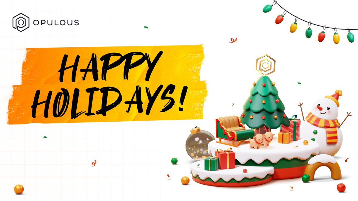 opulousapp's tweet image. We wish every #OPULFAM a very happy holidays! 😎🎄

$OPUL