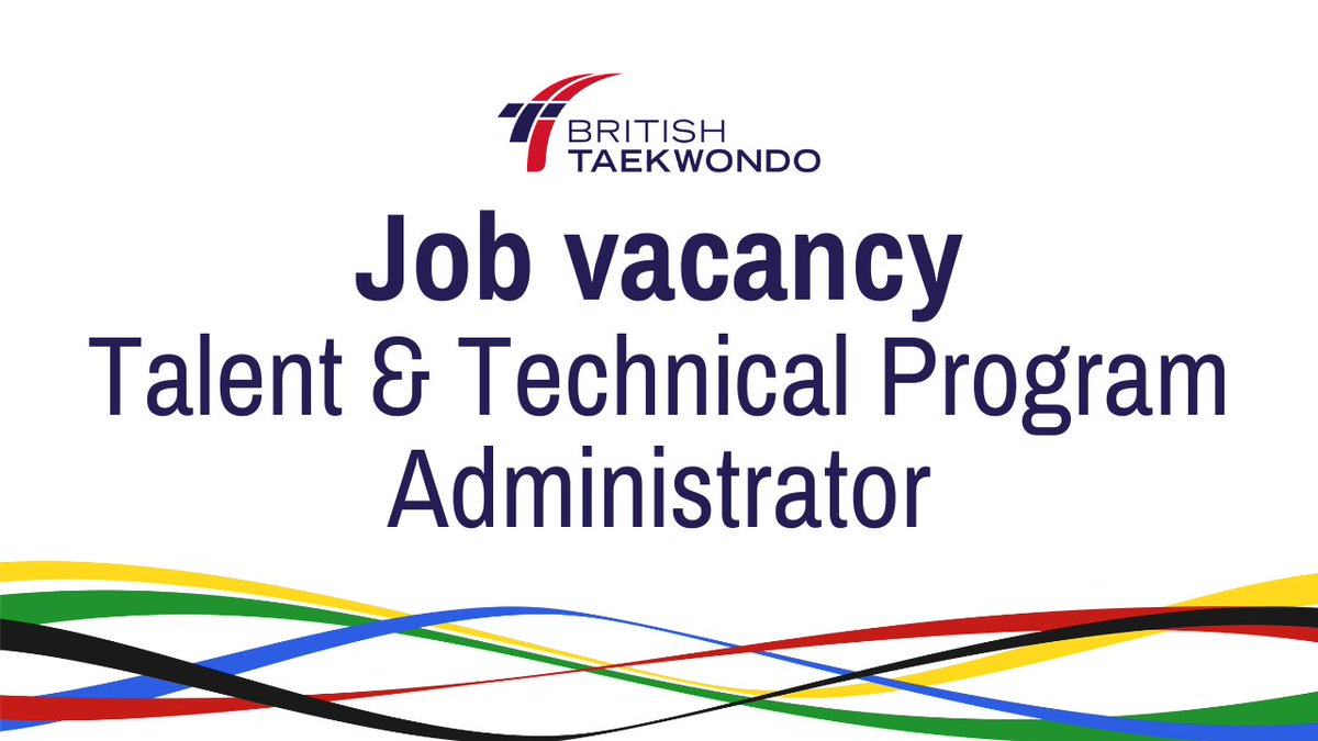 British Taekwondo is looking for a motivated and experienced individual with great admin, logistical and organisational skills to support our talent and technical program development operations britishtaekwondo.org.uk/job-vacancy-ta… #BritishTaekwondo #WhyTaekwondo #JobsInSport #TaekwondoJobs