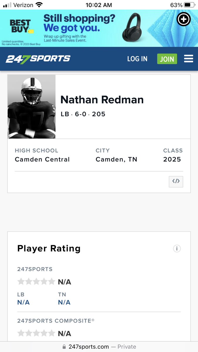 Officially on 247Sports‼️‼️ So excited and can’t wait to hopefully earn a ranking🌟 ⬇️⬇️247Analyst Here’s my film⬇️⬇️ -Junior year 100 Tackles (10 Games) hudl.com/v/2MTxtM -Sophomore year 108 Tackles (10 Games) hudl.com/v/2Jj8Kw @BrodySmoot @Andrew_Ivins…