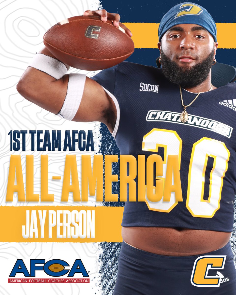 Chattanooga Football (@gomocsfb) on Twitter photo His 7th 1st team honor matches <a href="/imack98/">Isaiah Mack</a> for 2nd most in program history
#ClimbTheMtn x <a href="/jasonperson78/">Jay Person Jr.</a> His 7th 1st team honor matches <a href="/imack98/">Isaiah Mack</a> for 2nd most in program history
#ClimbTheMtn x <a href="/jasonperson78/">Jay Person Jr.</a>