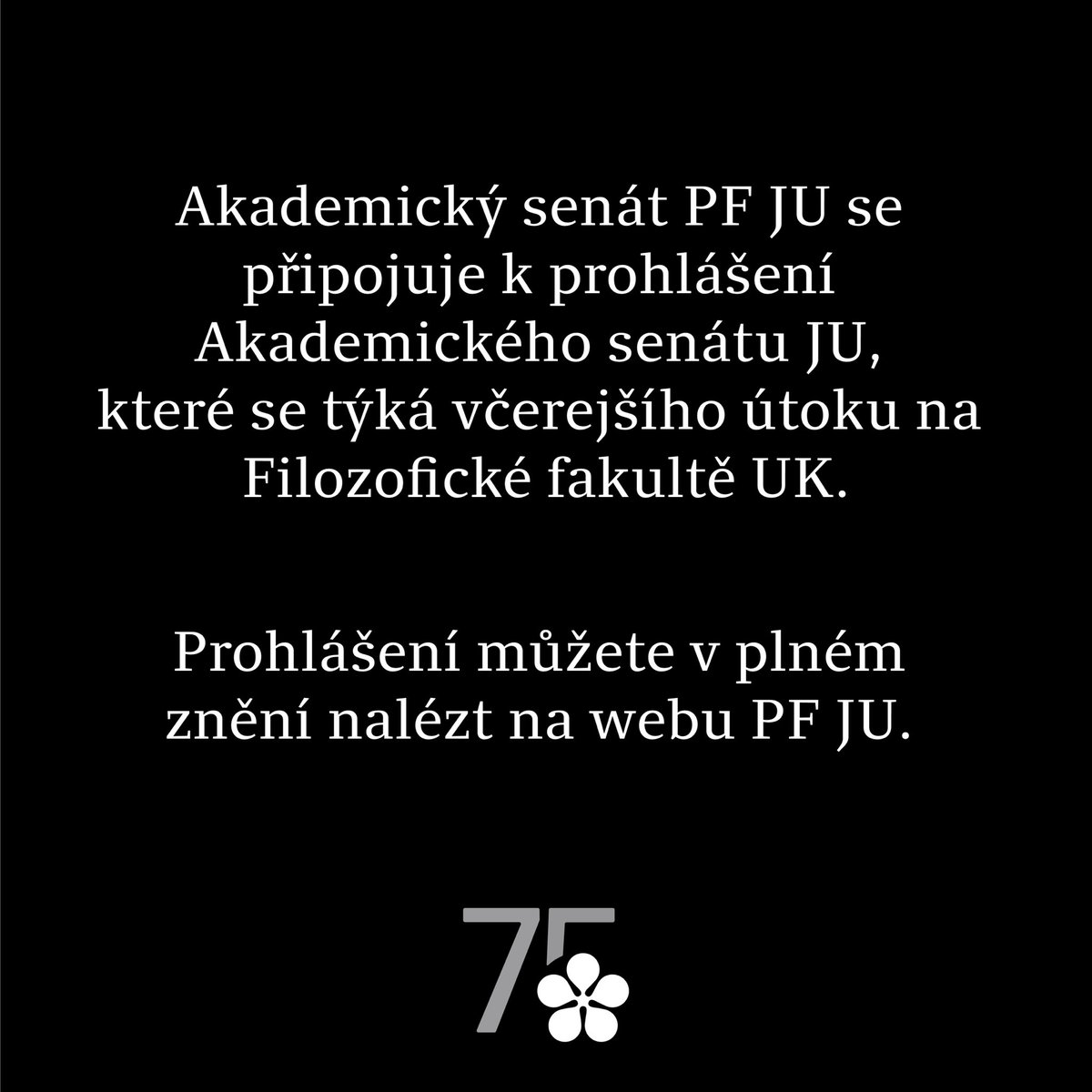 Vyjadřujeme upřímnou soustrast všem obětem včerejší tragédie🕊️💔
