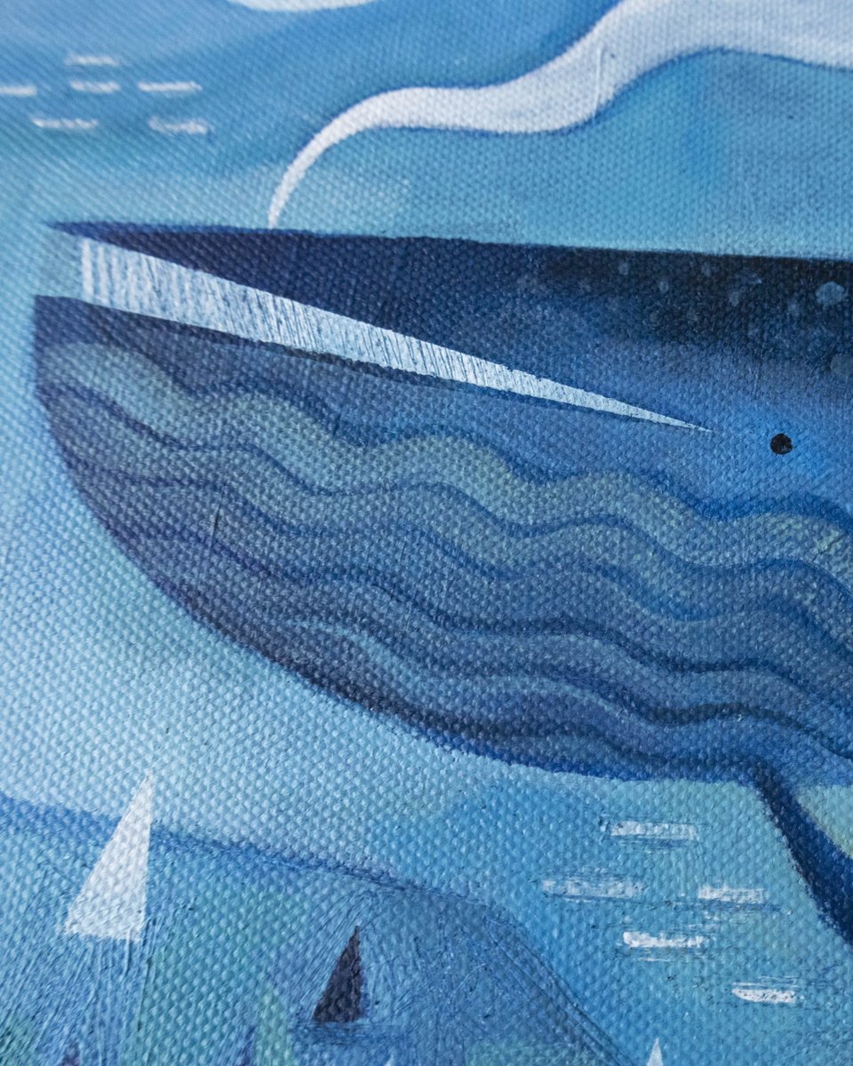 Greetings folks!
I have put aside the digital for a bit and been getting the acrylic out and doing a spot of #painting…🎨

'Whale with Flying Birds' is an acrylic on canvas 14x10” painting…

If you are interested in buying please get in touch😊 

#art #paintingoftheday