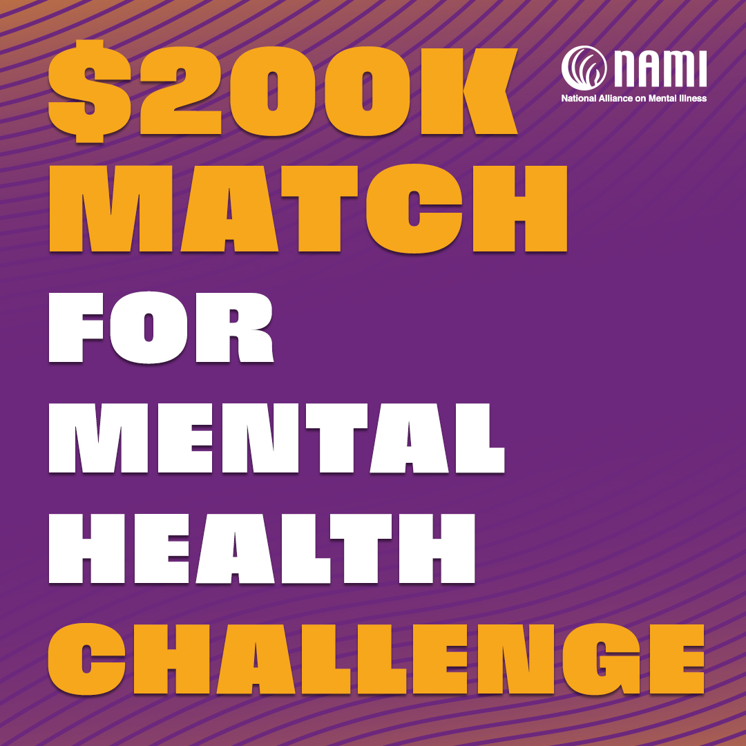 We’re approaching our deadline, and we need your help to reach our $200K Match for Mental Health Challenge goal. Donate before Dec. 31 and our partner the @Adobe Foundation will match your gift dollar-for-dollar up to a total of $200,000. Make double the impact when you give…