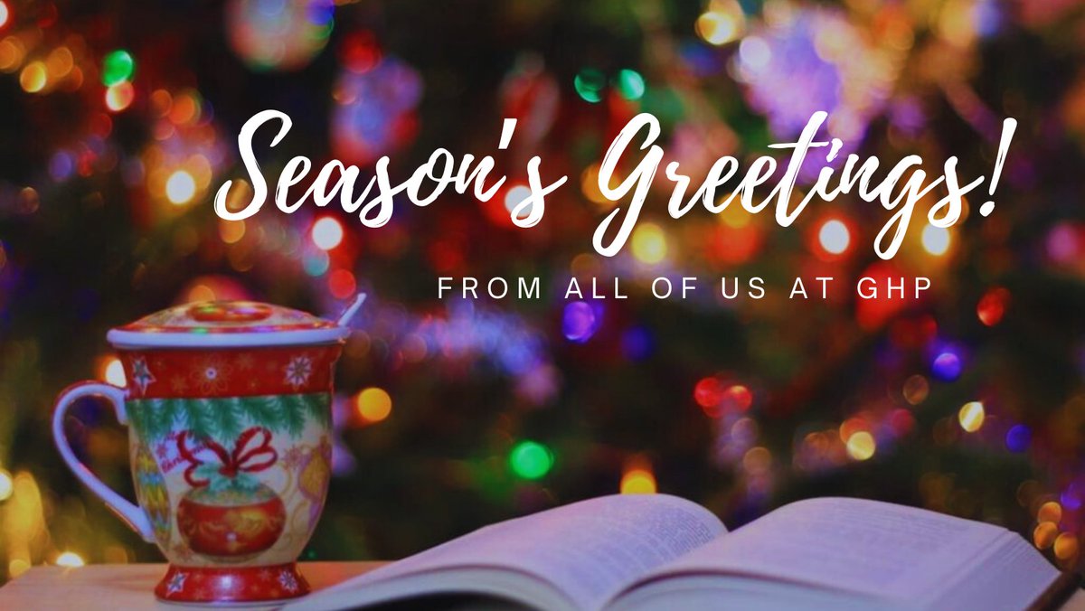 Season's greetings from all of us here at Grosvenor House Publishing. Time to relax, rejuvenate and READ!