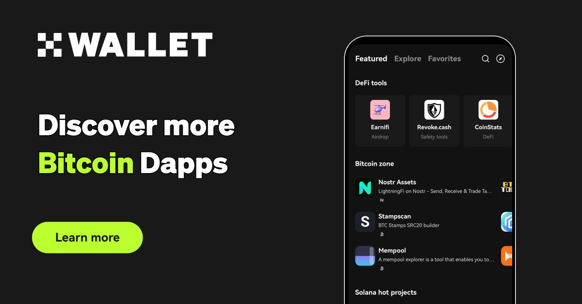OKX (@okx) on Twitter photo 🏄 Discover new #BTC dApps on the #OKXWallet Discover page!
📱 Seamlessly access innovative dApps like <a href="/lightningassets/">⚡️ LightningAssets</a>, <a href="/unisat_wallet/">UniSat - wallet, explorer & extension for bitcoin.</a> & many others right from your mobile
🔗 Explore: bit.ly/48mW96H 🏄 Discover new #BTC dApps on the #OKXWallet Discover page!
📱 Seamlessly access innovative dApps like <a href="/lightningassets/">⚡️ LightningAssets</a>, <a href="/unisat_wallet/">UniSat - wallet, explorer & extension for bitcoin.</a> & many others right from your mobile
🔗 Explore: bit.ly/48mW96H