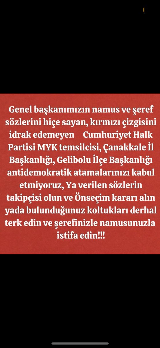 #chp #geliboluilcebaşkanlığı <a href="/eczozgurozel/">Özgür Özel</a> <a href="/herkesicinCHP/">CHP 🇹🇷</a> 
<a href="/chpgelibolu/">CHP GELİBOLU</a> <a href="/ismetguneshan17/">İsmet Güneşhan</a> <a href="/canakkalechp/">CHP Çanakkale</a> @özgürceylan 
<a href="/halktvcomtr/">Halk TV</a> <a href="/fatihportakal/">fatih portakal</a> <a href="/KucukkayaIsmail/">Ismail Kucukkaya</a> <a href="/gokanzeybekCHP/">Gökan Zeybek</a>