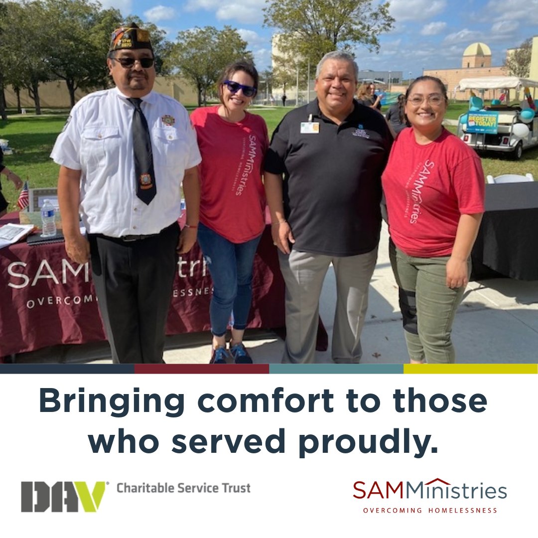 SAMMinistries (@samministries) on Twitter photo Supporting veterans is a key responsibility, & we are delighted to announce a generous grant from the <a href="/DAVHQ/">Disabled American Veterans (DAV)</a> Charitable Service Trust. This grant empowers us to provide new beds for veterans engaged in our programs, thereby elevating their comfort and overall well-being. Supporting veterans is a key responsibility, & we are delighted to announce a generous grant from the <a href="/DAVHQ/">Disabled American Veterans (DAV)</a> Charitable Service Trust. This grant empowers us to provide new beds for veterans engaged in our programs, thereby elevating their comfort and overall well-being.
