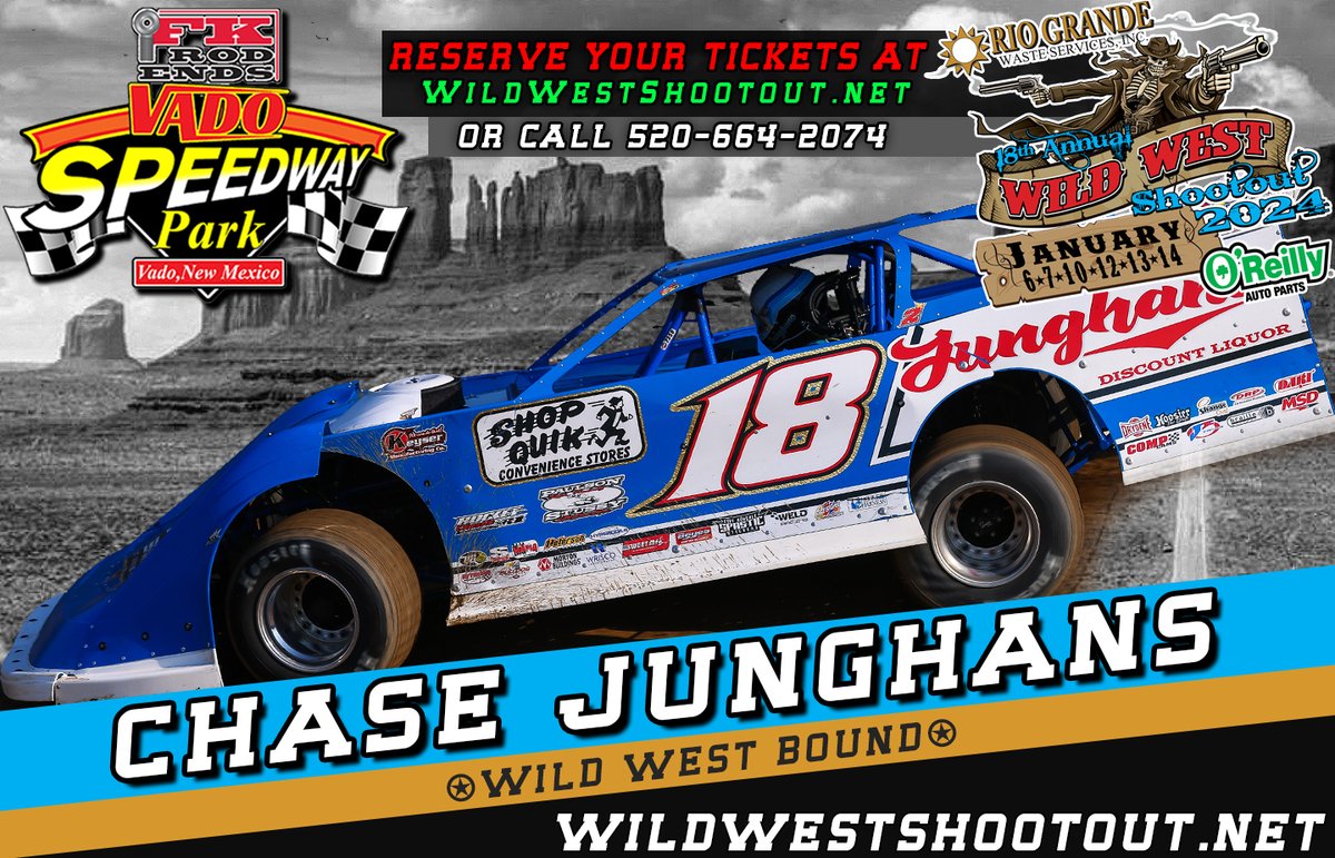 Two weeks from today we open our 2024 campaign with practice day for the @WildWShootout at @fkrodends @vadospeedway and from there we race six nights. If you can't be at the track, you can watch live at @FloRacing. #BeThere