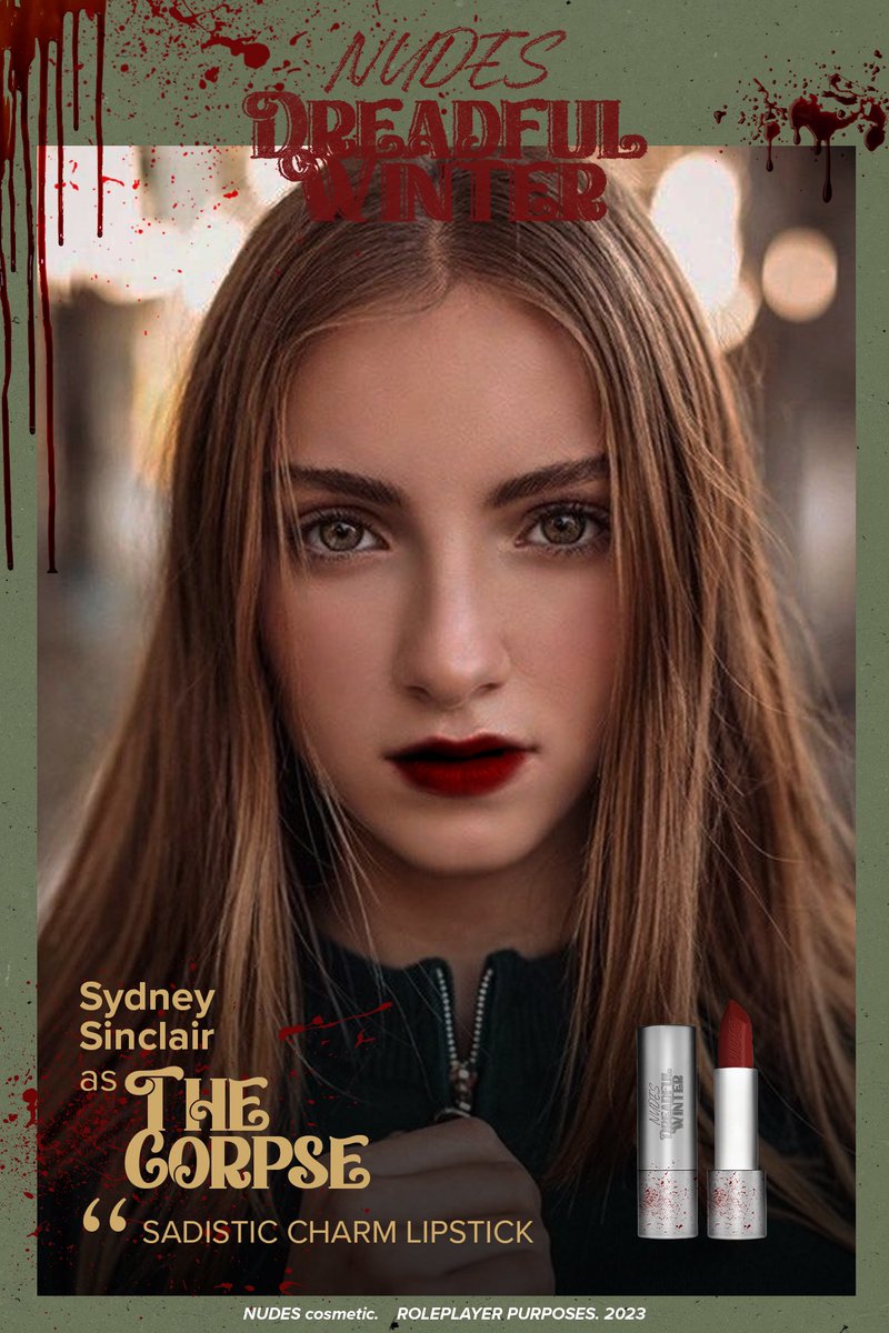artworksbyMF's tweet photo. ️ ️ ️ 

𝗜𝗻𝘀𝘁𝗮𝗴𝗿𝗮𝗺 𝗣𝗼𝘀𝘁𝘀
──────────────
️ ️ ️
️ ️
𝐧𝐮𝐝𝐞𝐬   Sydney Sinclair chooses our brand new lipstick as her ghost’s forever makeup. Who wouldn’t fall with that sadistic charm? #NUDESDreadfulWinter 
️ ️ ️ 
️ ️ ️ https://t.co/mxe5tTkJri