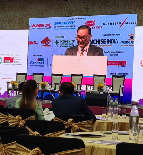 Global MICE Industry is expected to witness CAGR of 18% and reach at USD 1645 Bln by 2032. G20 momentum could prove to a game changer for India's MICE sector.  Sharing my thoughts on the road ahead during #IEIAopenseminar 2023 #meetinindia #micetourism #indiaexhibitions