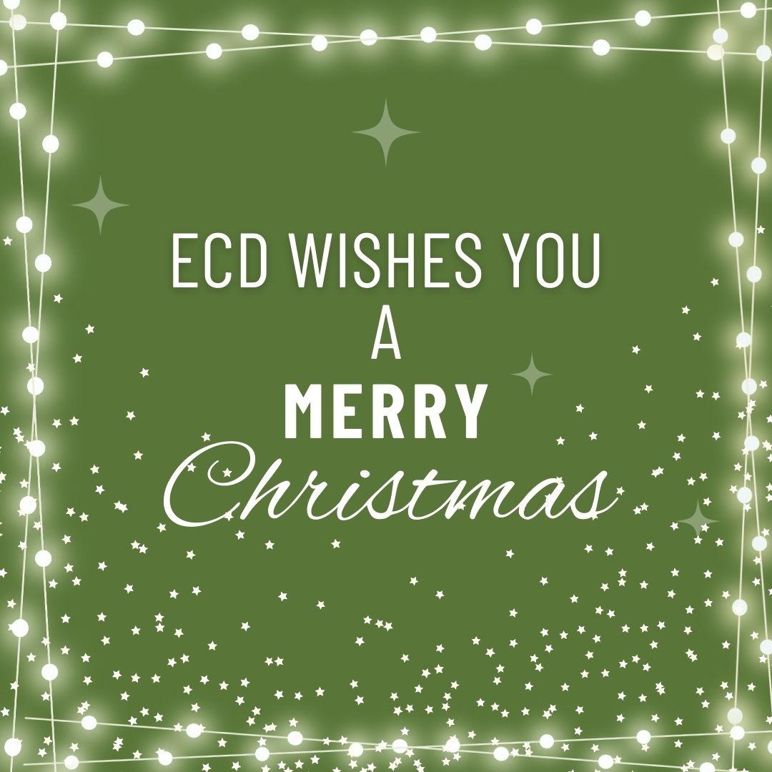 Before the festive celebrations begin, we at ECD, would love to wish you all a joyful and peaceful Christmas. Let it be a time for rest and happiness! See you in the New Year! #MerryChrismas