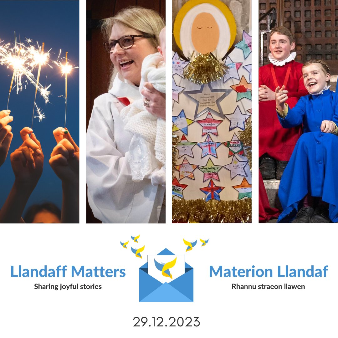 Blwyddyn Newydd Dda / Happy New Year Materion Llandaf / Llandaff Matters mailchi.mp/cinw/materion-… This week: ✅Bishop Mary’s New Year message ✅Bishop’s New Chaplain’s Favourite Part of Christmas Season ✅Christmas in Cowbridge ✅Cathedral Chorister Open Day