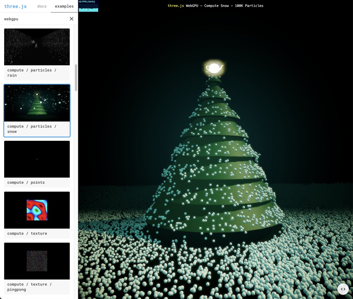 Three.js tweet media