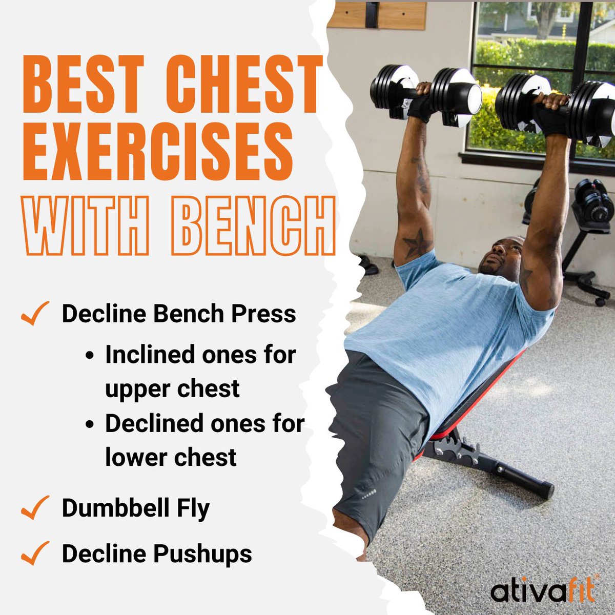 Ativafit1's tweet photo. Unlock the secrets to a sculpted chest with our top-notch bench exercises! 💪🏋️‍♂️ 
Elevate your fitness game and redefine your upper-body strength.
Ready to take the challenge?

#chestday #fitness #workout #dumbbellworkout
#ativafit #ativa2023 https://t.co/rwdeyfaUua