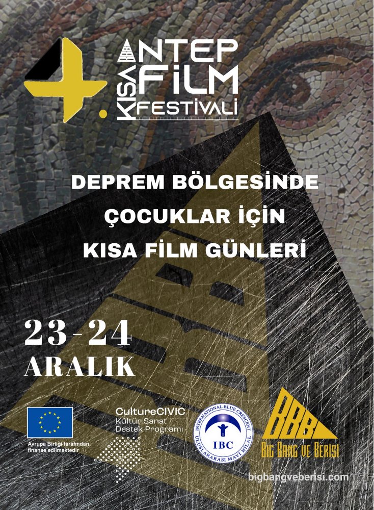 🎬Deprem Bölgesinde Çocuklar İçin Kısa Film Gösterimi🍿Deprem bölgesindeki çocuklarımızı kısa filmlerin büyülü dünyasıyla bir araya getirmek için Gaziantep'teyiz💙

📅 23 Aralık 2023
📍 İslahiye Yaşam Alanı-1 Konteyner Kenti

📅 24 Aralık 2023
📍 Nurdağı Aslanlı-3 Konteyner Kenti