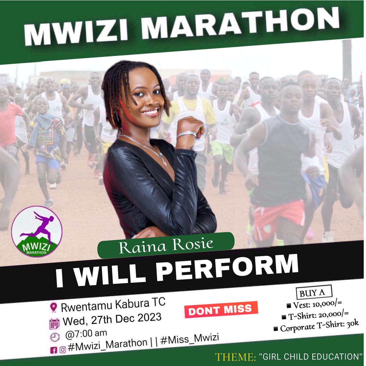 BREAKING NEWS | |
Mr. @BenonKajuna, Director of Transport @MoWT_Uganda Mr. @eugine_ug Ass. RM @USJM_Official 
 @fr_kaboyi and @rainarosie01 top perform will all be at this year’s Mwizi Marathon on 27th all Tausi and Global from Mbarara  & elsewhere lead to Mwizi #ugandaunisports