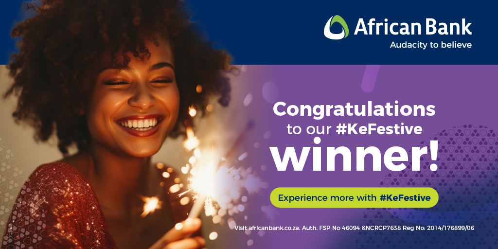 🫰🏾And kanjalo nje… we’re done! Our last winner for 2023’s #KeFestive Competition is @Good__man123! CONGRTULATIONS! He has won R2 500 in a #MyWORLD account. 💰

🙏🏾Thank you to everyone that entered #KeFestive this year! Be sure to keep an eye on our social media pages for MORE…