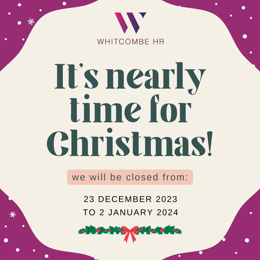 WhitcombeHR's tweet image. 🎄The holiday season is nearly upon us and we wanted to take a moment to say a big thank you to everyone who has followed us and supported us throughout 2023!🥂
#whitcombehr #merrychrismas #thankyou