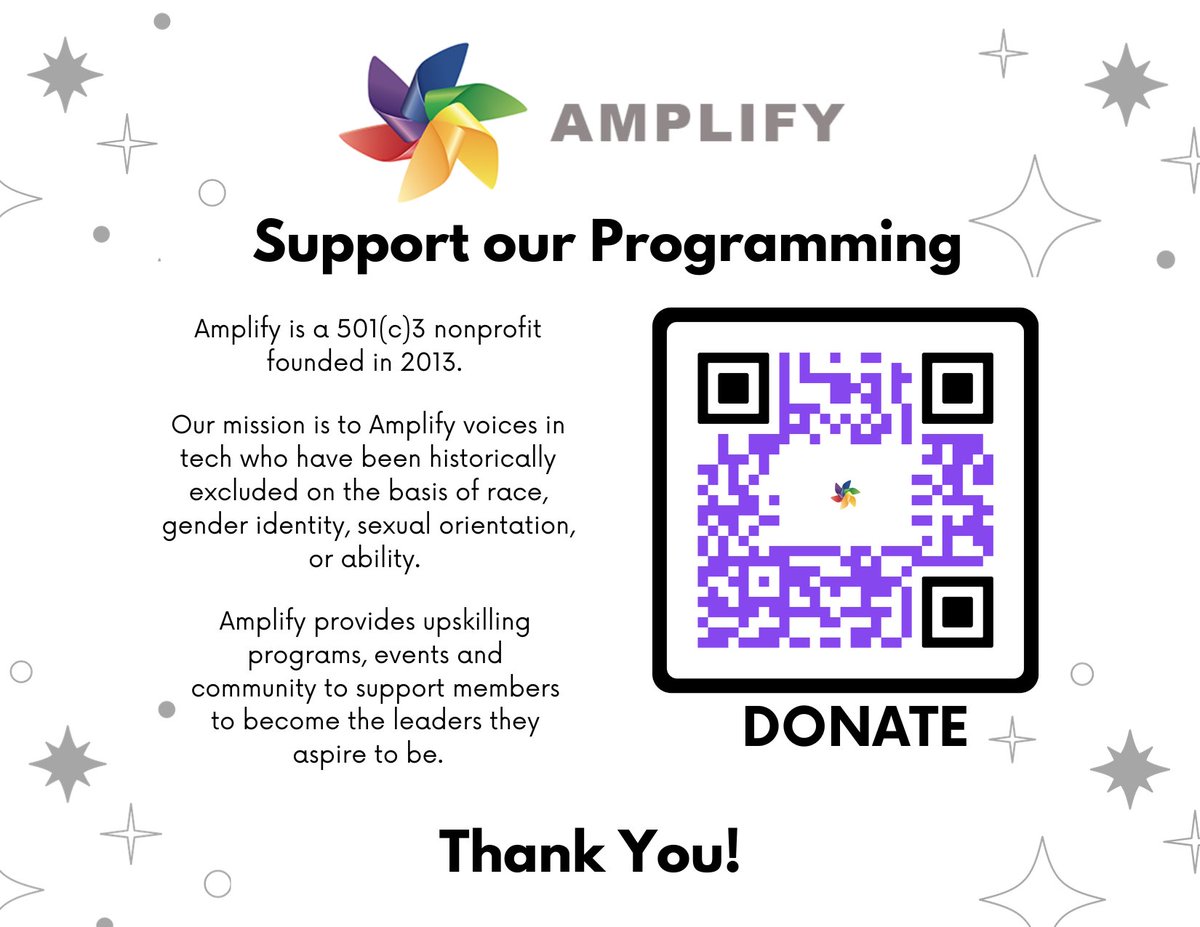 Over the last decade, Amplify has impacted hundreds of leaders with historically excluded identities through our different program cohorts. As we look forward to another decade of impact, we need your support more than ever Pls consider making a donation:amplify.secure.nonprofitsoapbox.com/donate