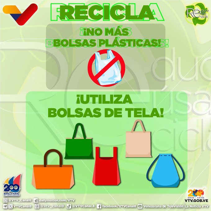 #CuidaElAmbiente🌎| Las bolsas plásticas son de poco uso, y como desecho tardan miles de años en descomponerse ❌ #24Dic