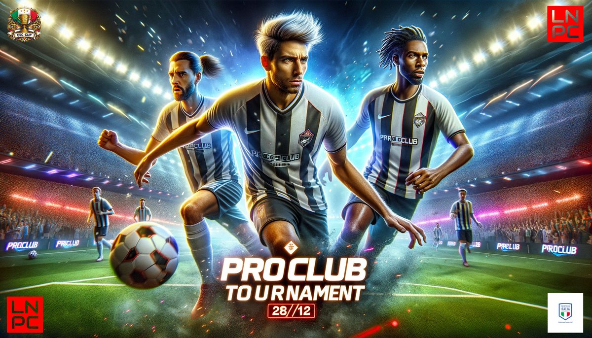 SEGNATEVI LA DATA. 28/12/2023.
Cancellate gli impegni e preparatevi a fare il torneo natalizio di ProClub con LNPC, @PCICup e <a href="/CDC_CUP/">🏆-CDC CUP</a>.
START: 22:00+10

L'intero torneo sarà castato sul nostro canale twitch (twitch.tv/lnpc_cup)