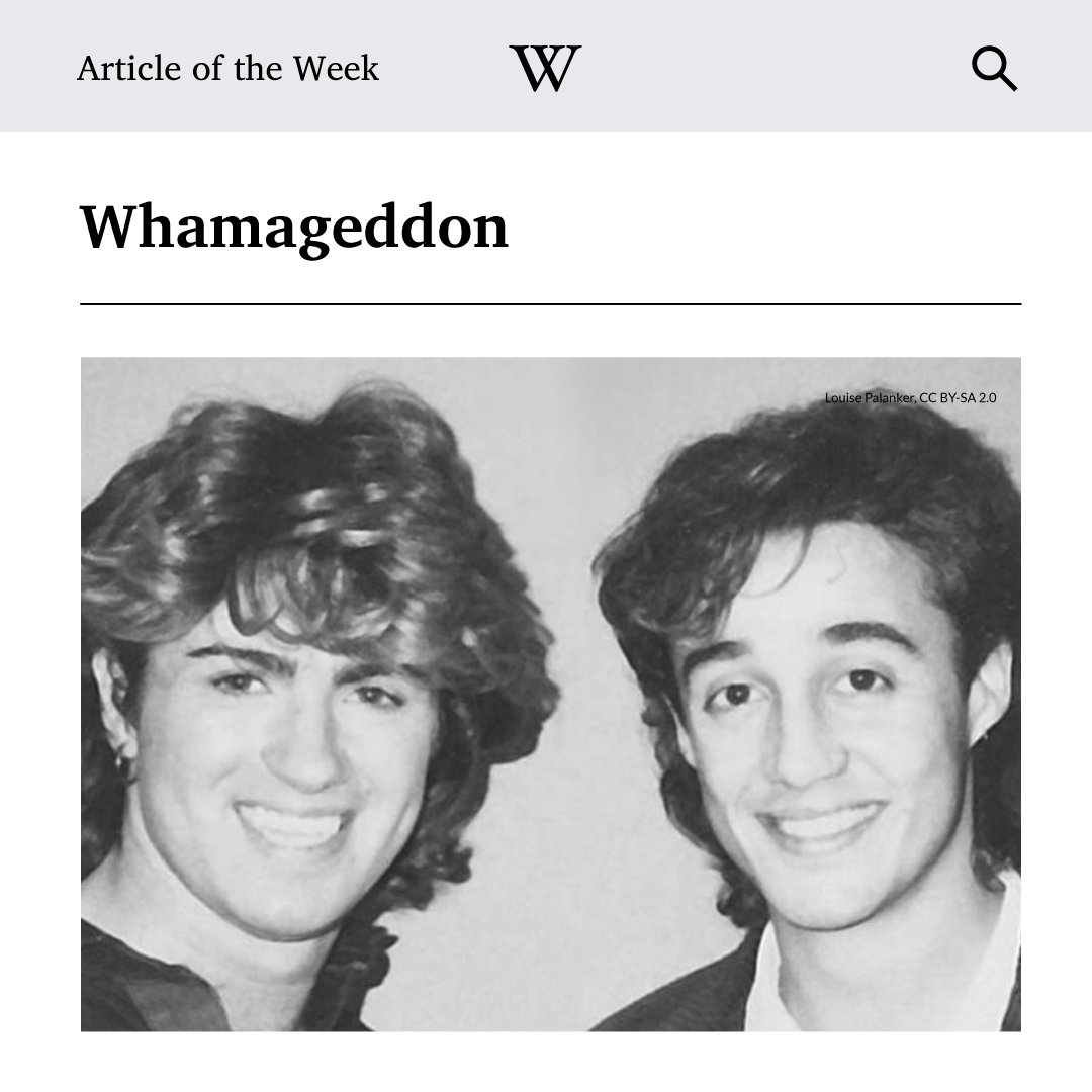 Are you playing #Whamageddon this month? 🎶 If a player hears “Last Christmas” by English pop duo Wham! between 1 December and Christmas Eve, they are out of the game. Learn more about the rules and good luck: w.wiki/4R28