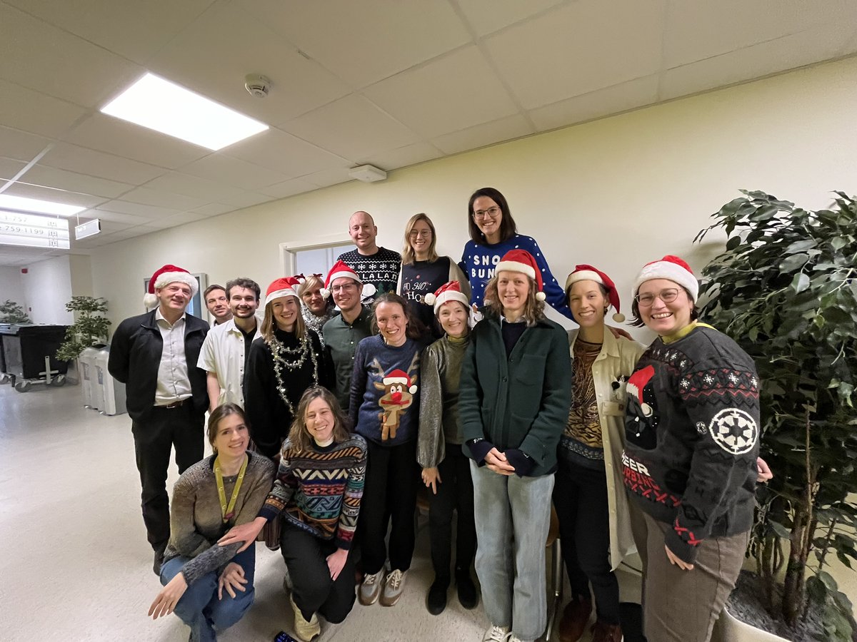 Part of @UZBrussel Medical Oncology participating in the #bsmoxmas 🎄 sweater challenge. Happy and safe holidays to all! @mybsmo