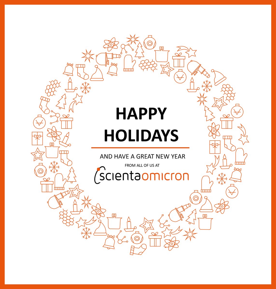 Wishing the global scientific community a joyful holiday season from all of us at Scienta Omicron!🌟 May your holidays be filled with rest, joy, and warmth. Cheers to continued collaboration and scientific excellence in the new year! 🥂 #HappyHolidays #ScienceCheers