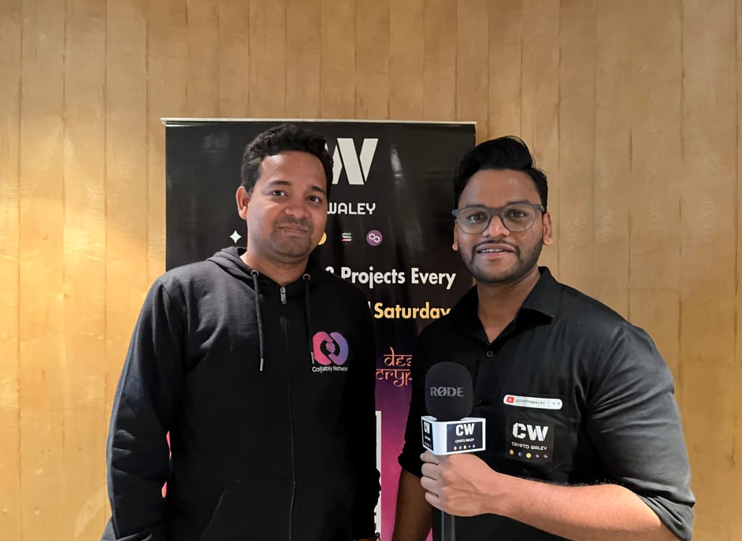 🎙️ We had a fantastic chat with @Sumit_Kumarrr, the brilliant mind behind @CollablyNetwork! 🌐 Get ready for some exclusive insights – the video is on its way to our socials! 🚀 Stay tuned, it's going to be epic! 🎬 #CollablyNetwork #FounderInterview #ComingSoon'