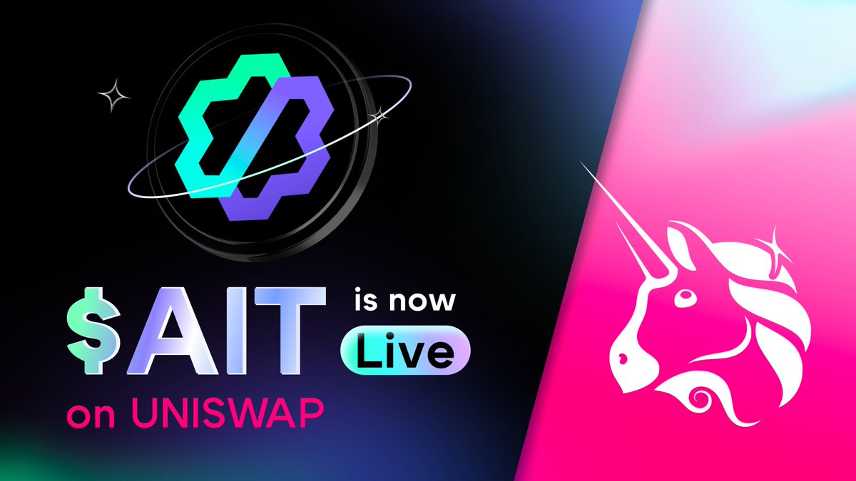 HumanGrowth_Fdn's tweet image. And, it’s LIVE!
$AIT is now listed on #Uniswap!
🔹 Claim here: 👉 app-ait-tech.com