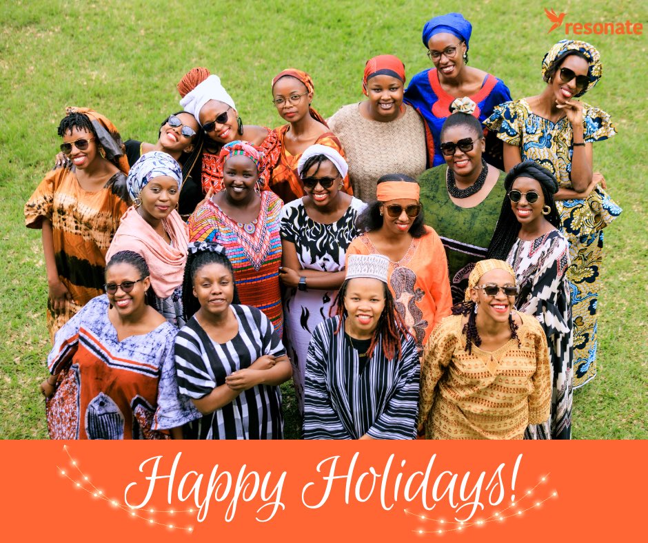 Happy holidays from all of us at #Resonate to you and yours! Thank you for making 2023 a memorable year and for being part of our #10YearsofImpact!

#HappyHolidays #HappyNewYear #turikumwe
