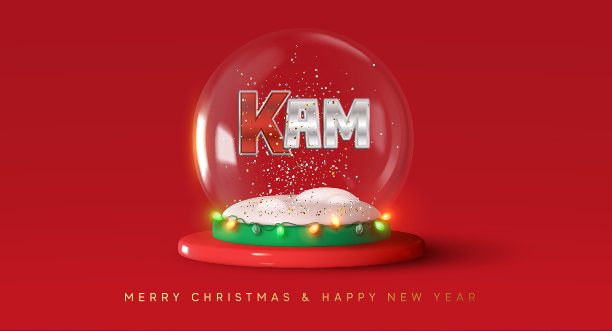 This has been a tremendous year for our team and we couldn’t have done any of it without the support of our amazing customers and partners. From all of us at KAM – we send you blessings and joy this holiday season! #MerryChristmas #HappyHolidays #HappyNewYear