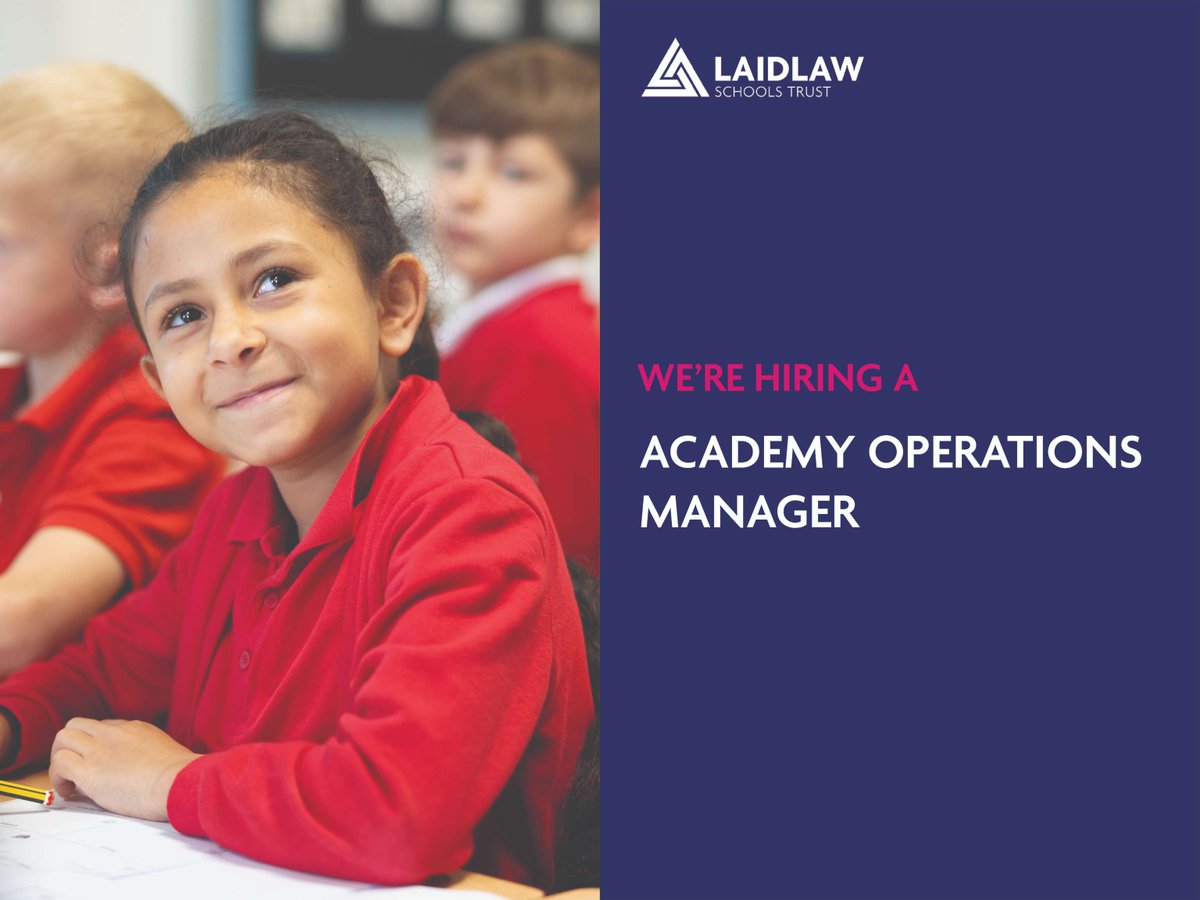 We're hiring! 

This role offers a chance to exert a meaningful influence on our academy's day-to-day functions and contribute significantly to our students' success.

laidlawschoolstrust.co.uk/72/vacancies-1…