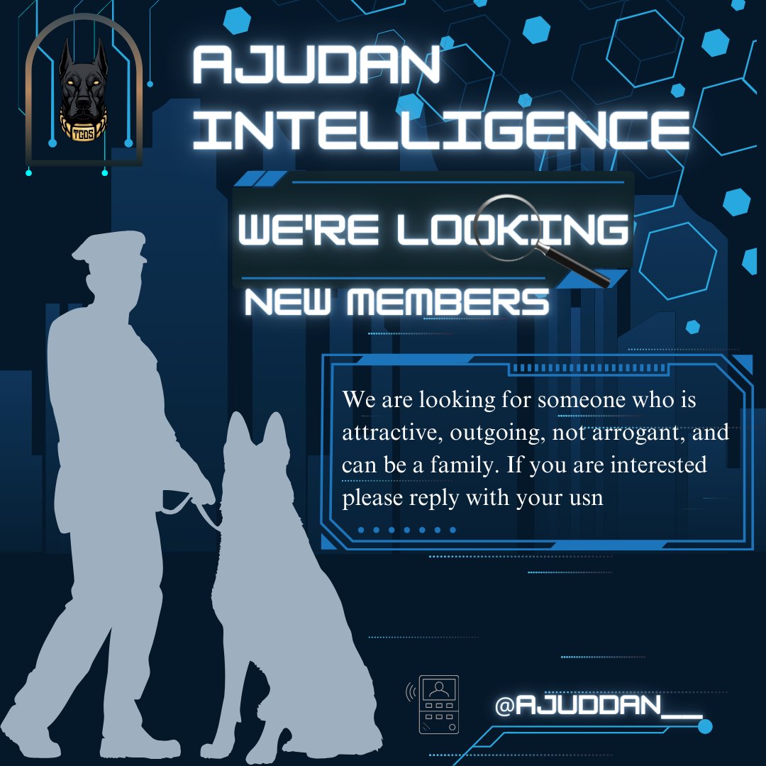 Yo, ssup fellas. this time is for 𝐀𝐉𝐔𝐃𝐀𝐍 back and looking new members for attractive boys (He/Him) only. yang bisa berinteraksi dgn baik, asik, tidak jaim, and actually bisa meramaikan gdm bersama member lainnya. would u like to join with us? go drop your usn, help rt.