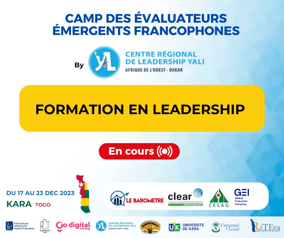 🌟🚀 #CampÉvaluateursÉmergents Fr 🇹🇬 c'est aussi une formation en #leadership! Une opportunité parfaite pour dvper les compétences des participants en leadership et exceller dans le domaine de l'#évaluation, être prêts à relever de nouveaux défis et à élargir leurs horizons !💪📈