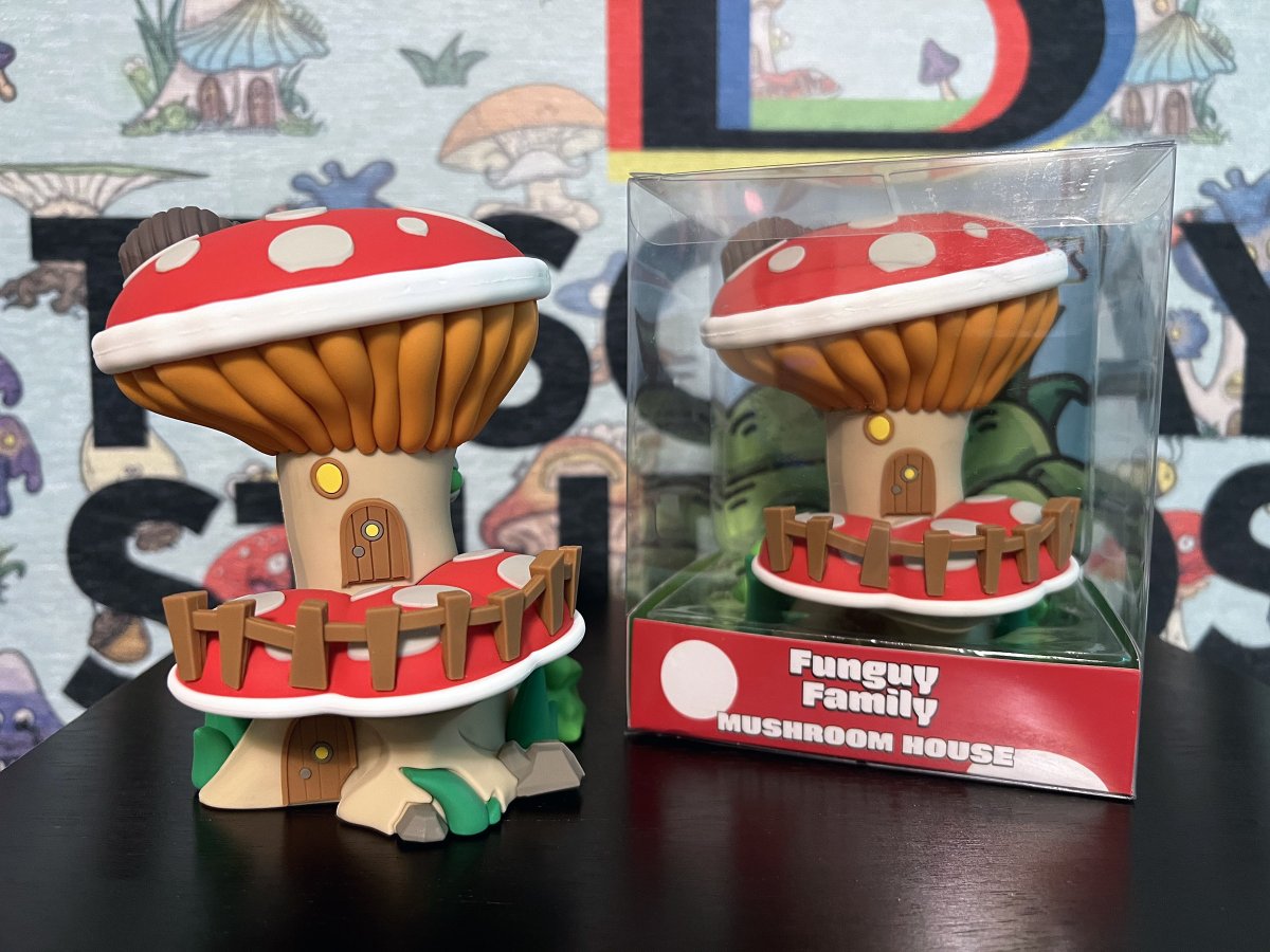 TuschayStudios's tweet image. The 5&quot; Mushroom House Figure is NOW AVAILABLE in the @FunguyFamily and #TuschayStudios Shop! 🍄

Limited edition, kid friendly, and Funguy approved! 🙌

Purchase for $TSHY: app.funguy.family/shop/
-or-
Purchase for $USD: tuschay.studio/shop

Shipping WORLDWIDE!🌐
