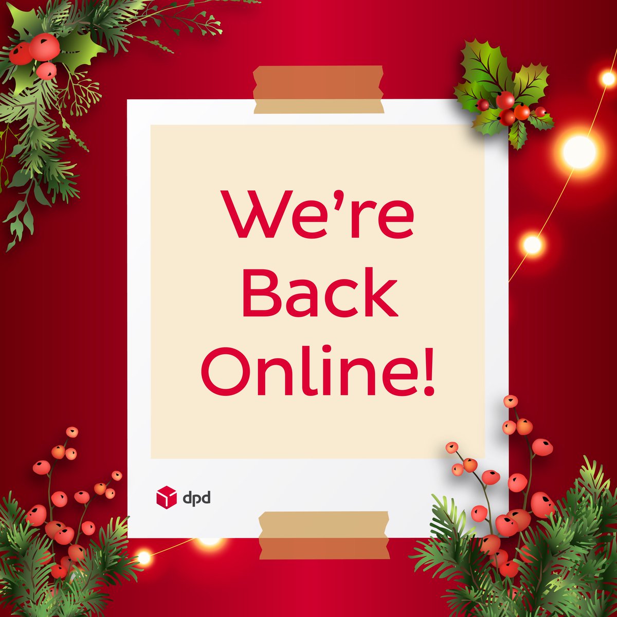 Our customer service team is now back online today to assist with any queries 💬 #YourDeliveryExperts