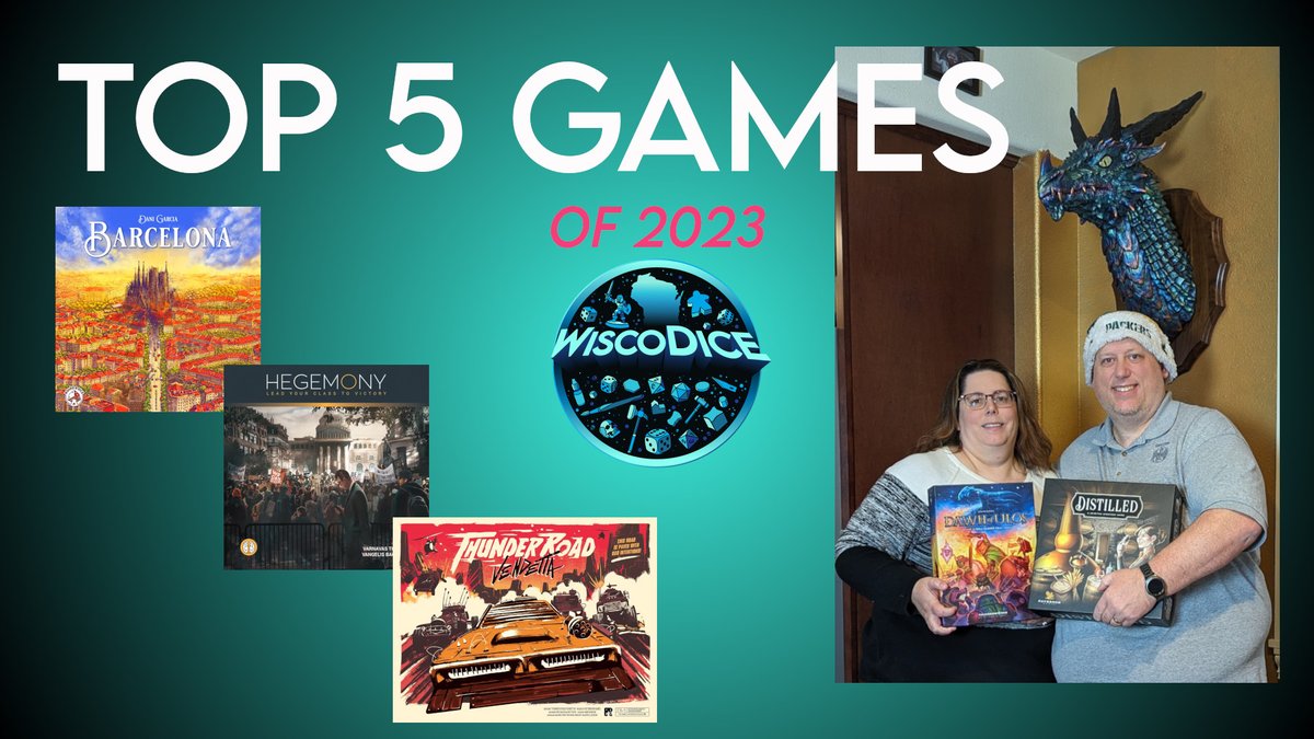 Suzanne and Conesy go over Our Top 5 Board Games released in 2023. There are some real gem games in this year's picks.

youtu.be/zvMYC1gP59o

#boardgames #boardgamegeek #tabletopgames #GameOfTheYear2023 #GameOfTheYear #PaversonGames #ThunderworksGames #BoardAndDice #Hegemony