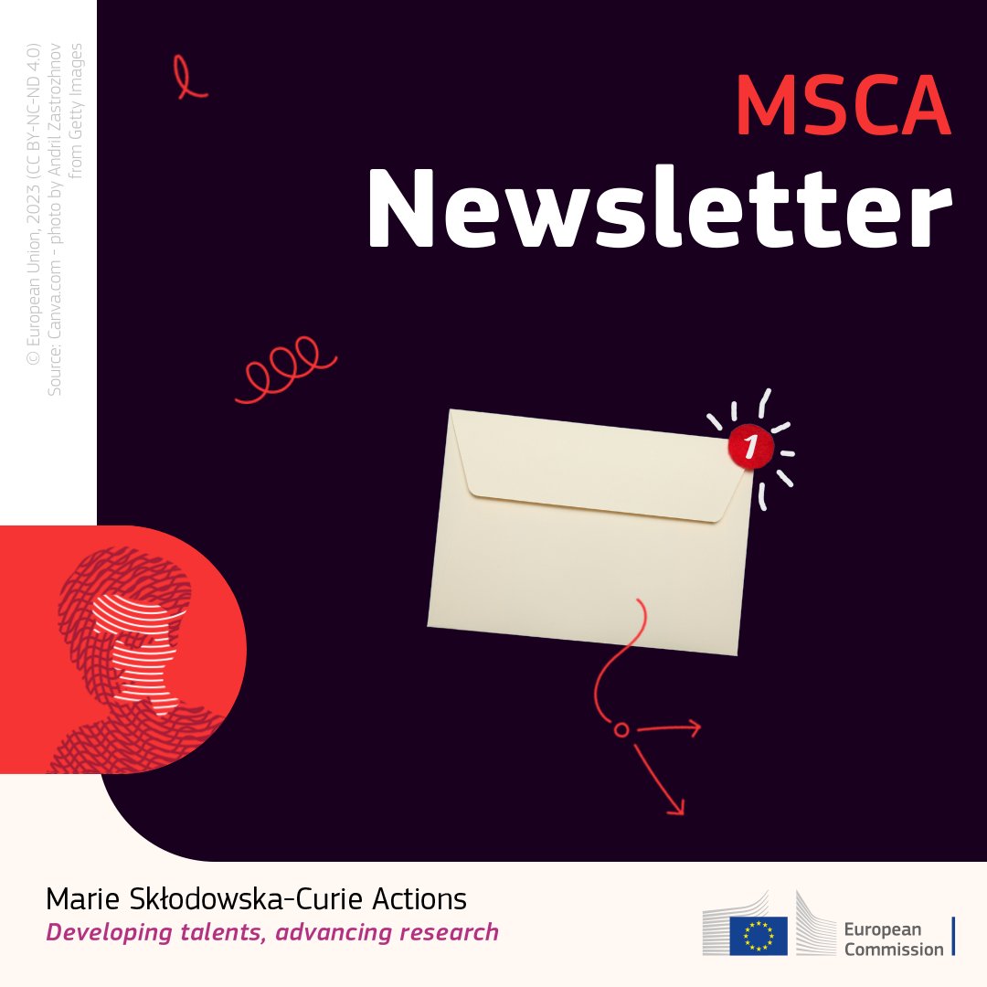 Want to stay updated with #MSCA's latest news and not miss any opportunity?

Read and register to our newsletter today!
➡️europa.eu/!Rf37qt