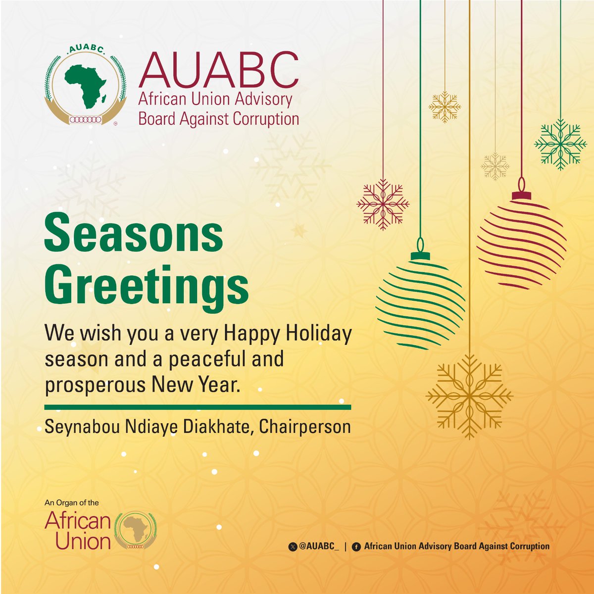 Seasonal greetings from the Board and secretariat of AUABC. We are looking forward to stronger collaborations in 2024