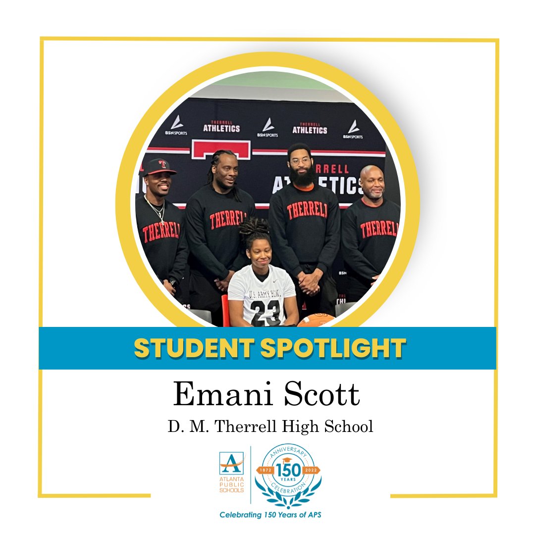 Let's congratulate Therrell High School student Emani Scott for being selected to participate in the U.S. Army All-American Bowl’s first All-American Flag Football Game! We are so proud of you!
