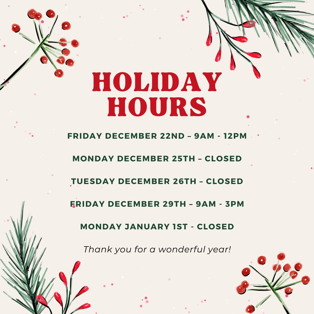 Holiday Hours Update from Lawrie Insurance Group 🎄

As the festive season approaches, we want to keep you informed about our holiday hours to ensure you have the support you need.

Wishing everyone a safe and joyous holiday from the Lawrie Group Team! 🎅🤶
